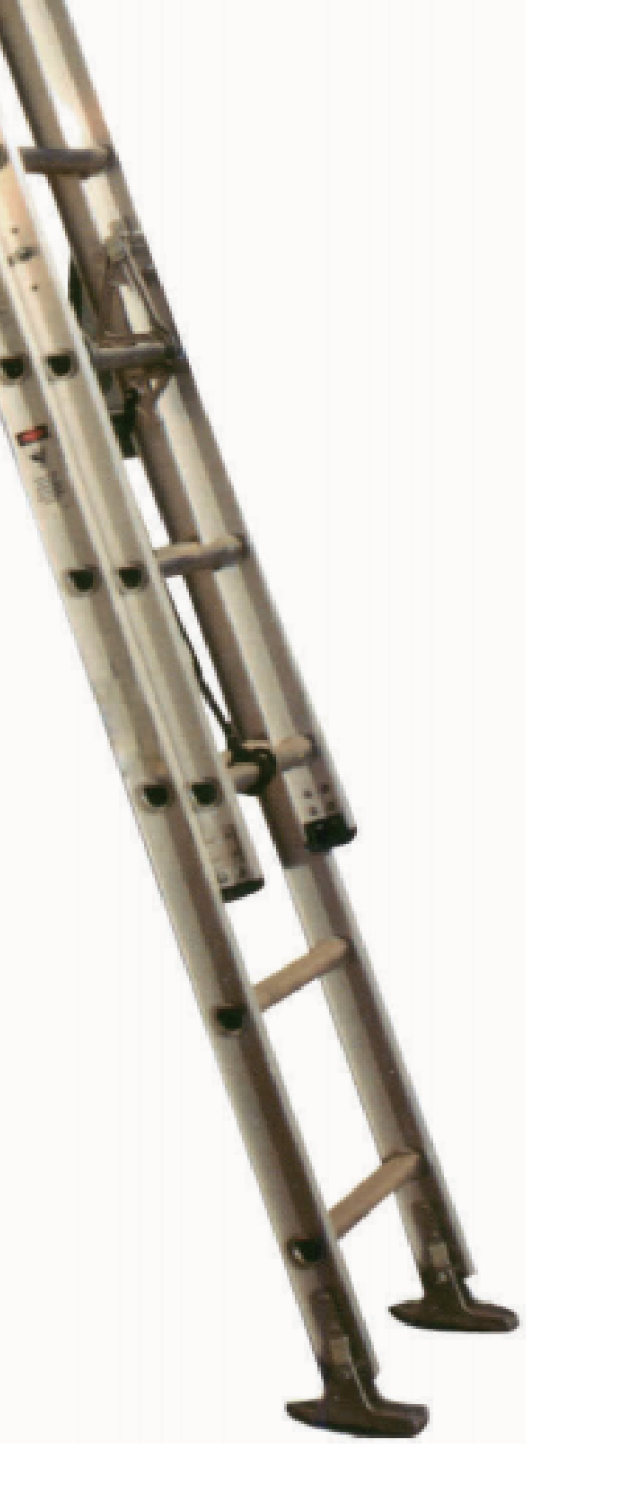 Aluminium extension ladder, lower section, catalogue image
