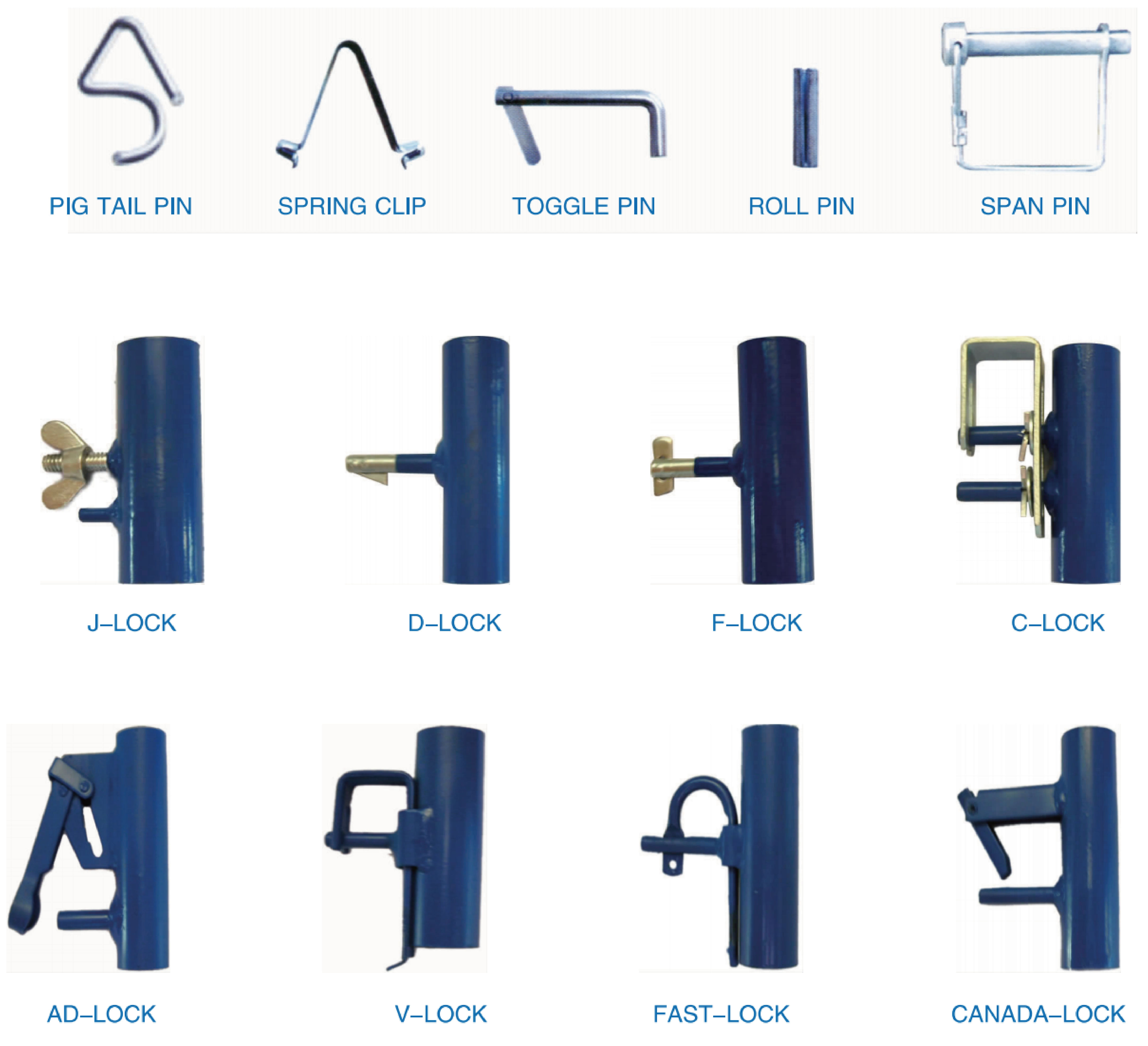 Locking Pins and Frame Locks, catalogue image